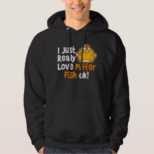 Sudadera Me encanta el pez globo de pescado de mar