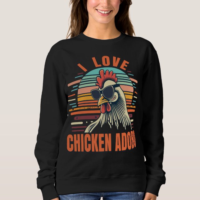 Sudadera Me encanta el pollo Adobo Funny Filipino (Anverso)