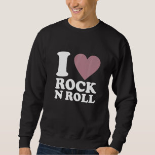 Sudadera Me Encanta El Rock N Roll Con Decir Rockero De Hoo