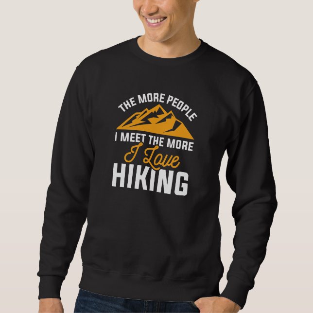 Sudadera Me encanta el senderismo (Anverso)