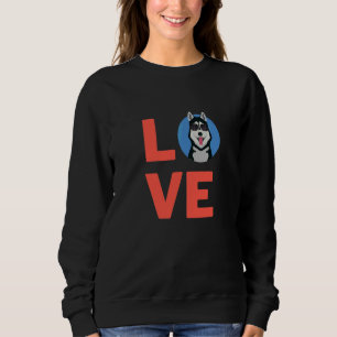 Sudadera Me Encanta El Siberiano Husky Dog Mascota Y Anim