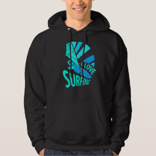 Sudadera Me Encanta El Surf Surfboard Surfer Sayings