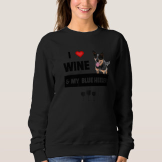 Sudadera Me Encanta El Vino Y Mi Madre Heredera Azul Papá B