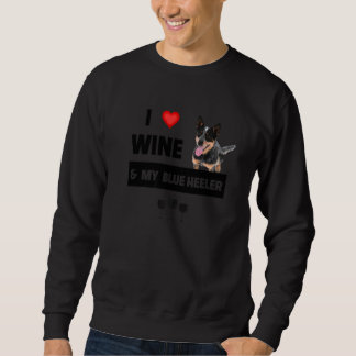 Sudadera Me Encanta El Vino Y Mi Madre Heredera Azul Papá B