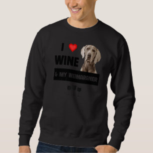 Sudadera Me Encanta El Vino Y Mi Propietario De Perros, La