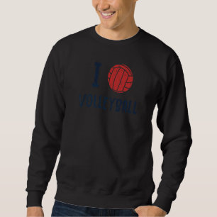 Sudadera Me encanta el voleibol entrenador de equipo entren