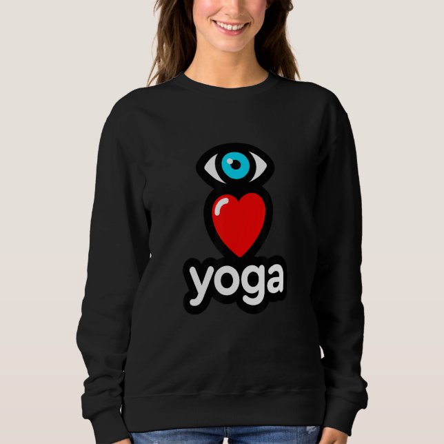 Sudadera Me encanta el yoga (Anverso)