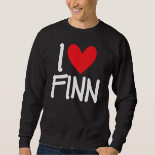 Sudadera Me encanta Finn Name Personalized Men BFF Friend H