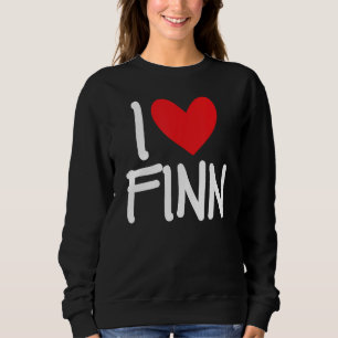 Sudadera Me encanta Finn Name Personalized Men BFF Friend H