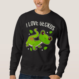 Sudadera Me Encanta Geckos Cute Gecko Gráfico