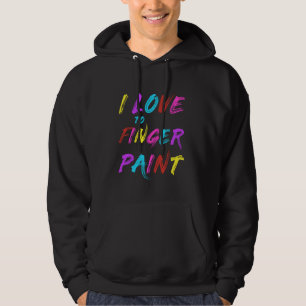 Sudadera ME ENCANTA HACER PINTURA DEFINITIVA, corazón a pin