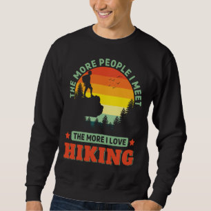 Sudadera Me encanta hacer senderismo divertida y hacer send