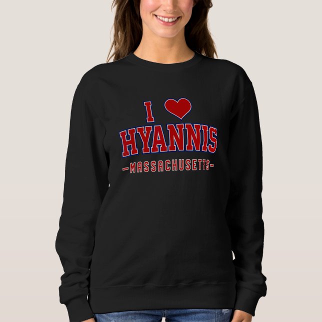 Sudadera Me encanta Hyannis Massachusetts (Anverso)