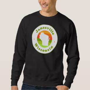 Sudadera Me encanta Janesville Wisconsin Wi Vacation Souven