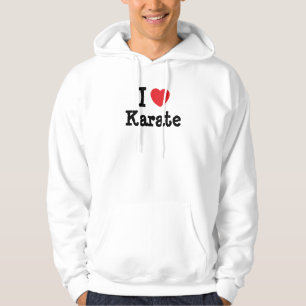 Sudadera Me encanta Karate personalizado corazón personali