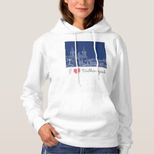 Sudadera Me encanta la arquitectura de Volkovysk en Bielorr