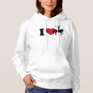 Sudadera Me encanta la camiseta de bóveda de caballos