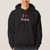 Me encanta la camiseta de corazón romaní