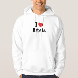 Sudadera Me encanta la camiseta del corazón de Estela