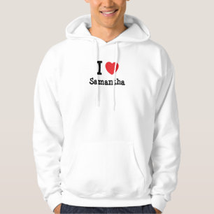 Sudadera Me encanta la camiseta del corazón de Samantha