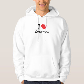 Sudadera Me encanta la camiseta del corazón de Samantha