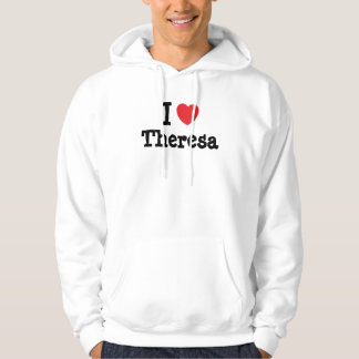 Sudadera Me encanta la camiseta del corazón de Theresa