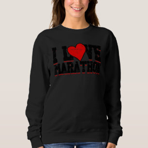 Sudadera Me encanta la carrera de diversión deportiva de Ma