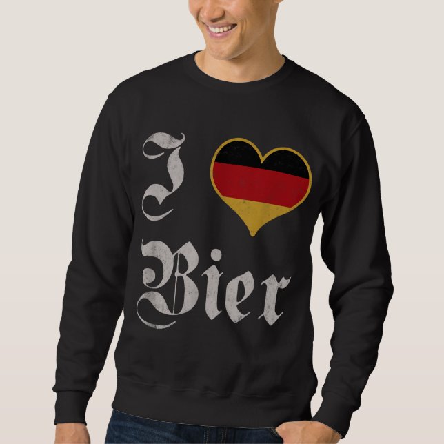 Sudadera Me encanta la cerveza alemana Oktoberfest Munich B (Anverso)