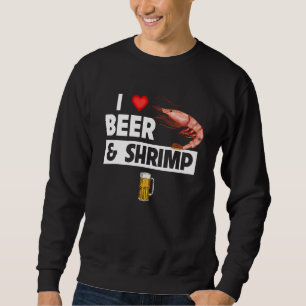 Sudadera Me encanta la cerveza y el camarón Cajun hierve ma