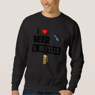 Sudadera Me encanta la cerveza y los escarabajos que beben