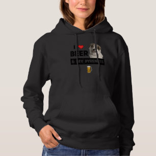 Sudadera Me Encanta La Cerveza Y Mi Gran Pirineo Mamá Papá 