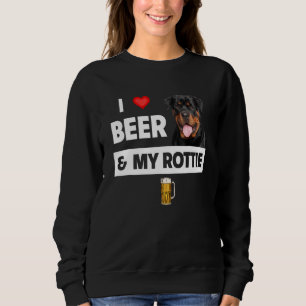 Sudadera Me Encanta La Cerveza Y Mi Madre Rotata Papá Rottw