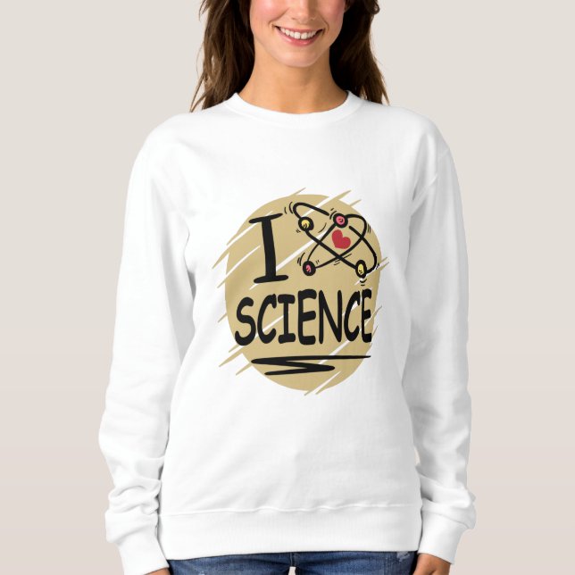 Sudadera Me encanta la ciencia (Anverso)