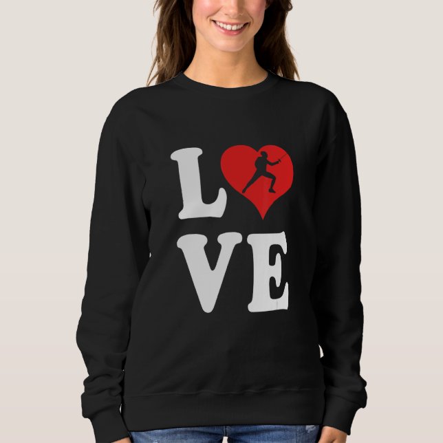 Sudadera Me encanta la esgrima 2 (Anverso)
