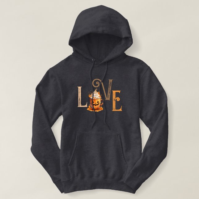 Sudadera Me encanta la especia de calabaza (Diseño del anverso)