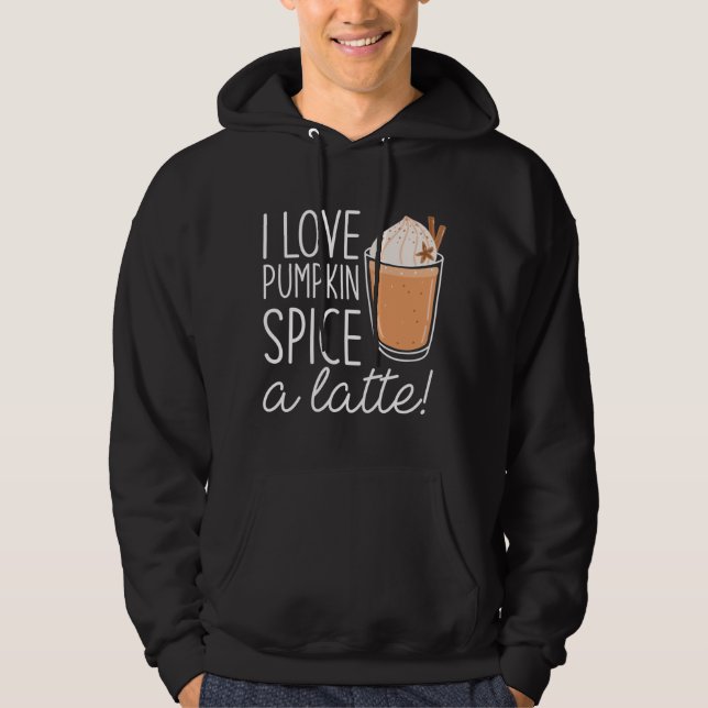 Sudadera Me Encanta La Especie De Calabaza A Latte (Anverso)