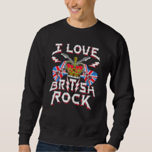 Sudadera Me encanta la guitarra rock Music Plus Size