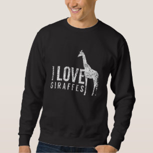 Sudadera Me encanta la jirafa animal