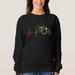 Sudadera Me encanta la medicina veterinaria Vet Heartline V
