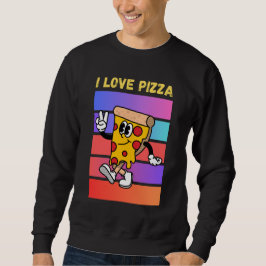 Sudadera Me encanta la pizza.
