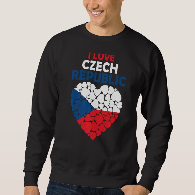 Sudadera Me Encanta La República Checa Orgullosa De Ser La  (Anverso)