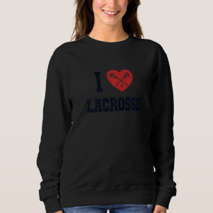 Sudadera Me encanta Lacrosse Fan Mom Goalie Lax Legend Lacr