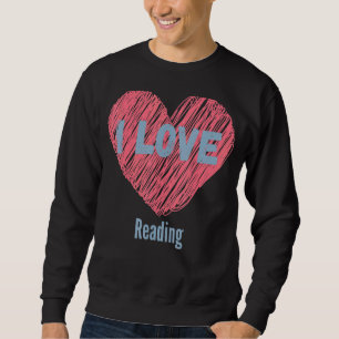 Sudadera Me Encanta Leer Imágenes Del Corazón Hobby O Hobbi