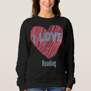 Sudadera Me Encanta Leer Imágenes Del Corazón Hobby O Hobbi
