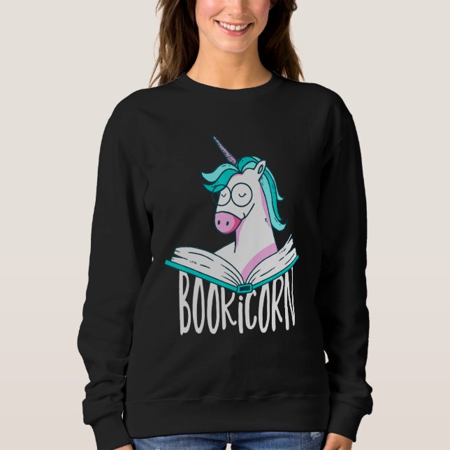 Sudadera Me encanta leer un libro para una librera de unico (Anverso)