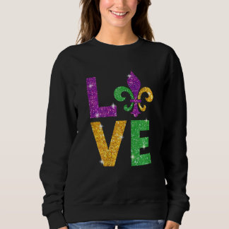Sudadera Me Encanta Mardi Gras Mardi Gras Tee Para Mujeres 