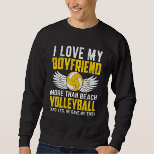 Sudadera Me Encanta Más Mi Novio Que La Voz De Voleibol En 