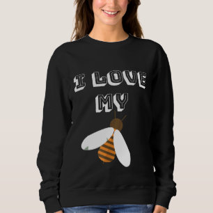 Sudadera Me Encanta Mi Abeja Mosca De Abejas
