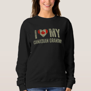 Sudadera Me encanta mi abuela canadiense, la familia de la 