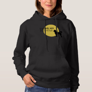 Sudadera Me encanta mi amarillo caniche